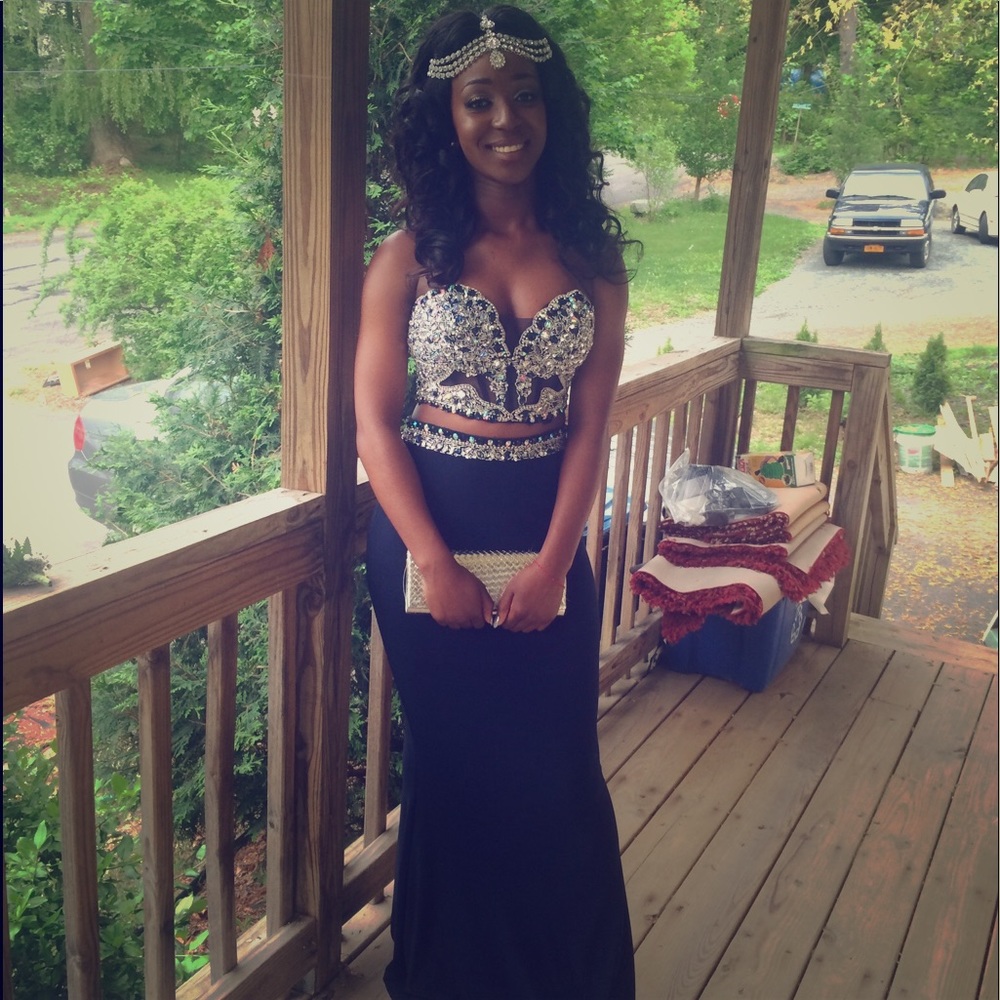 Strapless Two piece PROM dress/ BALL gown